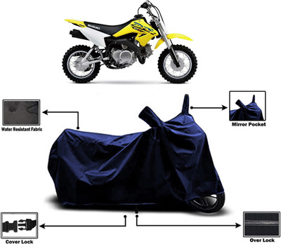 Amexride Two Wheeler Cover for Suzuki(DR-Z50, Blue)