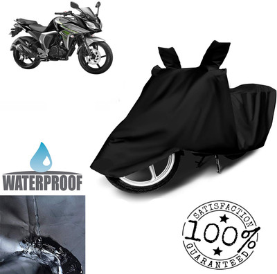 Autoinnovation Waterproof Two Wheeler Cover for Yamaha(Fazer-FI, Black)