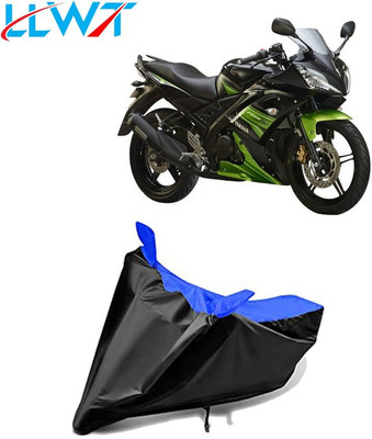 KPIND Waterproof Two Wheeler Cover for Yamaha(R15 s, Black, Blue)