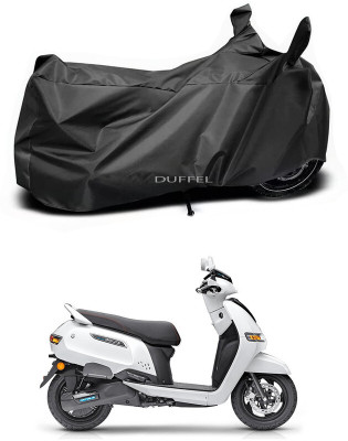 Duffel Two Wheeler Cover for TVS(iQube, Black)