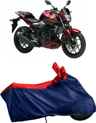 Autofly Waterproof Two Wheeler Cover for Yamaha(MT 03, Blue, Red)