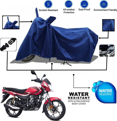 TENNYCER Waterproof Two Wheeler Cover for Bajaj(Platina, Blue)