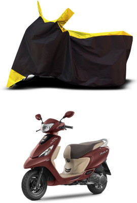 VESMEI Two Wheeler Cover for TVS(Scooty Zest 110 BS6, Yellow)