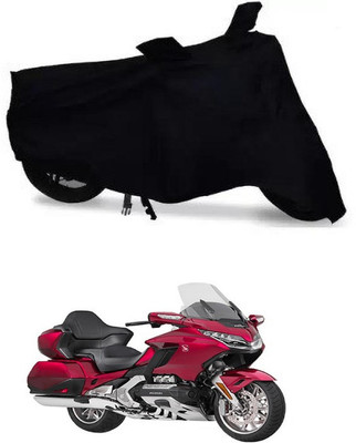 THE REAL ARV Waterproof Two Wheeler Cover for Honda(Gold Wing, Black)