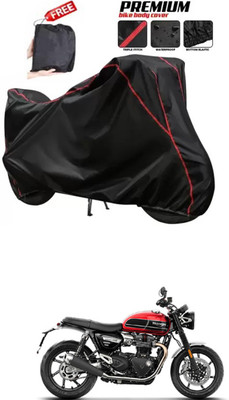 DeepShakshi AUTOMOTIVE Two Wheeler Cover for Triumph(Speed Twin, Black)