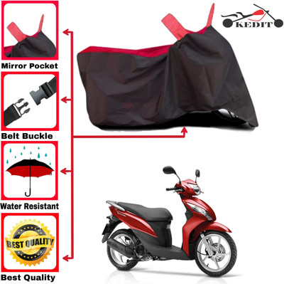 AASHTIK MART Two Wheeler Cover for Honda(Red, Black)