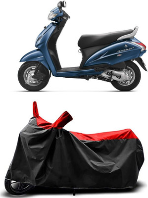 KEDIT Two Wheeler Cover for Honda(Activa 3G, Red, Black)