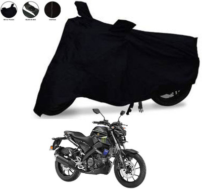 Aamaya Store Waterproof Two Wheeler Cover for Yamaha(Fascino 125 FI, Black)