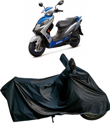 Autofly Waterproof Two Wheeler Cover for Suzuki(Swish 125, Black)