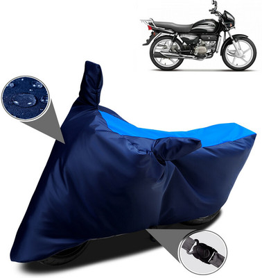 APNEK Waterproof Two Wheeler Cover for Hero(Splendor Plus, Blue)