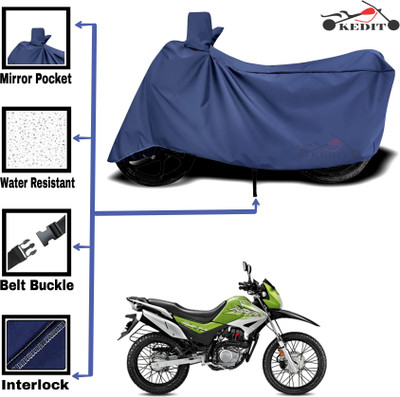 KEDIT Two Wheeler Cover for Hero(Impulse, Blue)