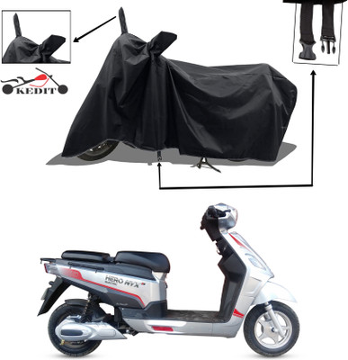 KEDIT Two Wheeler Cover for Hero(Electric NYX e5, Black)