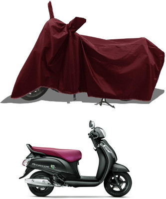 DeepShakshi AUTOMOTIVE Waterproof Two Wheeler Cover for Suzuki(Access 125, Maroon)