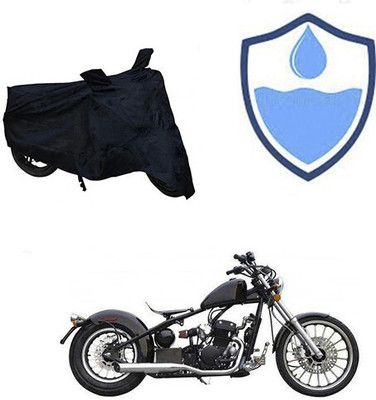 DeepShakshi AUTOMOTIVE Waterproof Two Wheeler Cover for Harley Davidson(Bobber 350, Black)