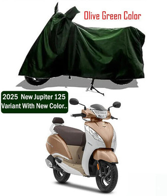 Amexride Two Wheeler Cover for TVS(Jupiter 125, Green)