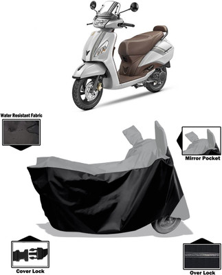 Amexride Two Wheeler Cover for TVS(Jupiter classic, Grey)