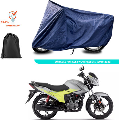 CODOKI Waterproof Two Wheeler Cover for Hero(Glamour Blaze, Blue)