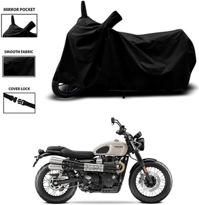 Mdstar Waterproof Two Wheeler Cover for Triumph(Street Scrambler, Black)