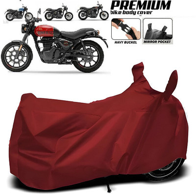 SK AUTO Waterproof Two Wheeler Cover for Royal Enfield(Maroon)