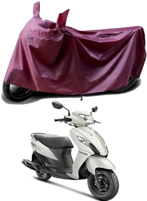 THE REAL ARV Waterproof Two Wheeler Cover for Suzuki(Let's, Maroon)