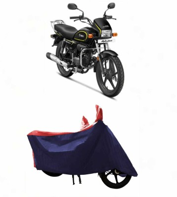 bykorrzon Two Wheeler Cover for Hero(Splendor Pro Classic, Red, Blue)