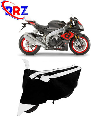 RRZ Waterproof Two Wheeler Cover for Aprilia(RSV4, Black, White)