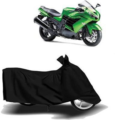 MMSSTAR Waterproof Two Wheeler Cover for Kawasaki(Ninja ZX-14R, Black)