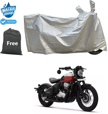 PAGORA Waterproof Two Wheeler Cover for JAWA(42, Silver)