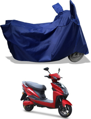 Amexride Two Wheeler Cover for Techo Electra(Raptor BS6, Blue)