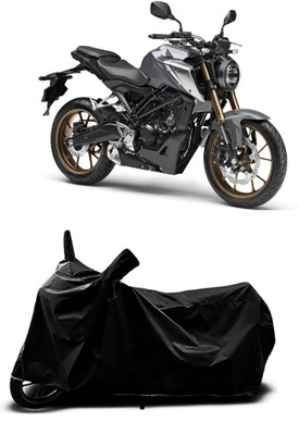 Mdstar Waterproof Two Wheeler Cover for Honda(CB, Black)