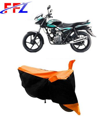 FFZ Waterproof Two Wheeler Cover for Bajaj(Discover 100 DTS-i, Black, Orange)