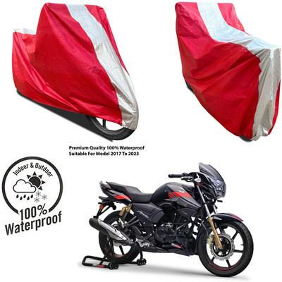 AutoGalaxy Waterproof Two Wheeler Cover for Yamaha(R15S, Silver, Red)