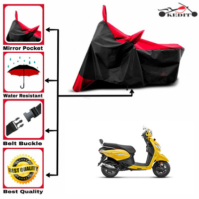 AASHTIK MART Two Wheeler Cover for Hero(MotoCorp Pleasure Plus, Red, Black)