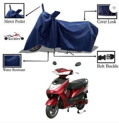 JVBRANGI Two Wheeler Cover for Okinawa(Lite, Blue)
