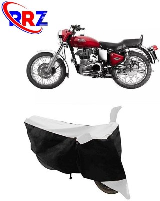 RRZ Waterproof Two Wheeler Cover for Royal Enfield(Electra, Black, White)