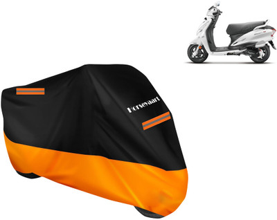 Horseyaart Waterproof Two Wheeler Cover for Hero(Duet 125CC, Orange)