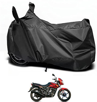 Auto Hub Waterproof Two Wheeler Cover for TVS(Flame DS 125, Black)