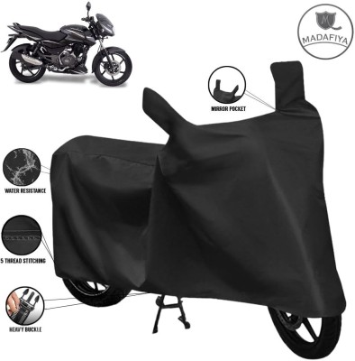 MADAFIYA Waterproof Two Wheeler Cover for Bajaj(Pulsar 150, Black)