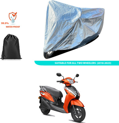 PAGORA Waterproof Two Wheeler Cover for Ampere(Silver)