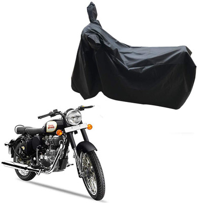 KEDIT Two Wheeler Cover for Royal Enfield(Classic 350, Black)