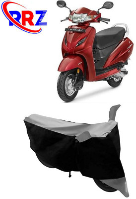 RRZ Waterproof Two Wheeler Cover for Honda(Activa 4G, Black, Grey)