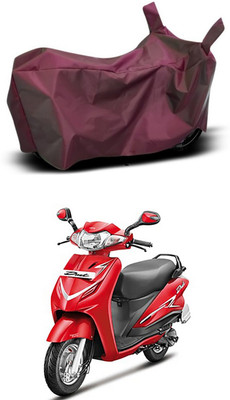 Mdstar Waterproof Two Wheeler Cover for Hero(Duet VX 110CC, Maroon)