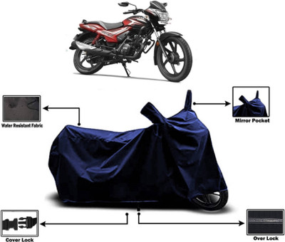 KEDIT Two Wheeler Cover for TVS(Star City Plus, Blue)