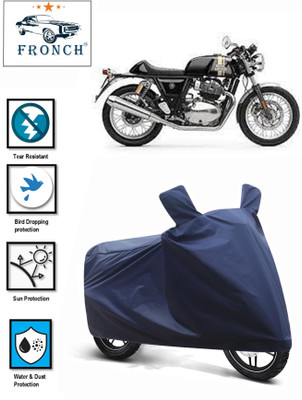 FRONCH Waterproof Two Wheeler Cover for Royal Enfield(Continental GT 650, Blue)