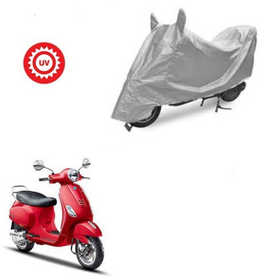 DeepShakshi AUTOMOTIVE Waterproof Two Wheeler Cover for Piaggio(Vespa VXL, Silver)