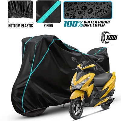 xodi Waterproof Two Wheeler Cover for Honda(Grazia, Black, Blue, Multicolor)