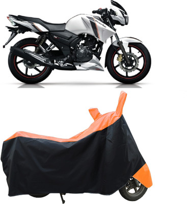 Coxtor Waterproof Two Wheeler Cover for TVS(Apache 150, Orange)