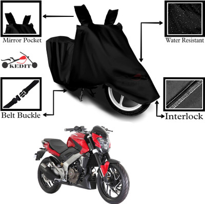 KEDIT Two Wheeler Cover for Bajaj(Pulsar 250 BS6, Black)