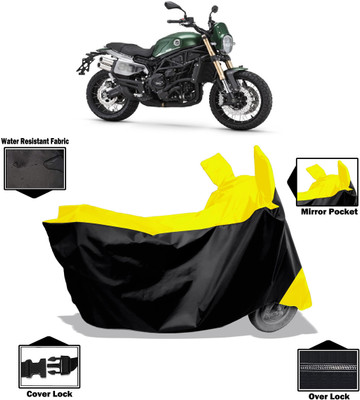 Amexride Two Wheeler Cover for Benelli(Leoncino 800, Yellow)