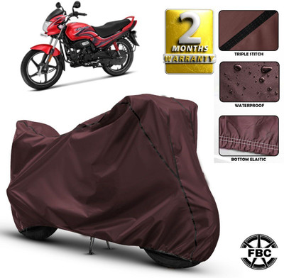 AutoGalaxy Waterproof Two Wheeler Cover for Hero(Passion Pro, Maroon)